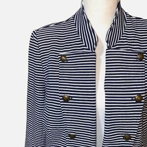 Tommy Hilfiger Double Breasted Military Style Nautical Blazer Jacket Women's M
